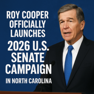 Roy Cooper officially launches North Carolina Senate bid.