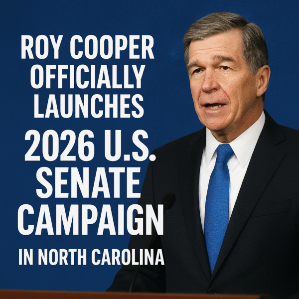 Roy Cooper officially launches North Carolina Senate bid.